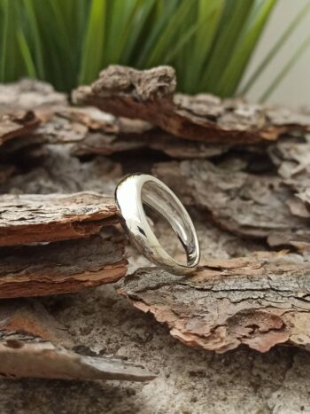 Изчистена халка от сребро 925