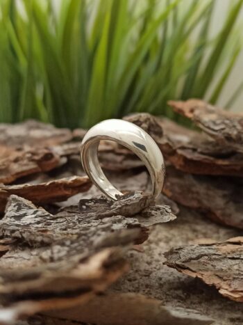 Изчистена халка от сребро 925