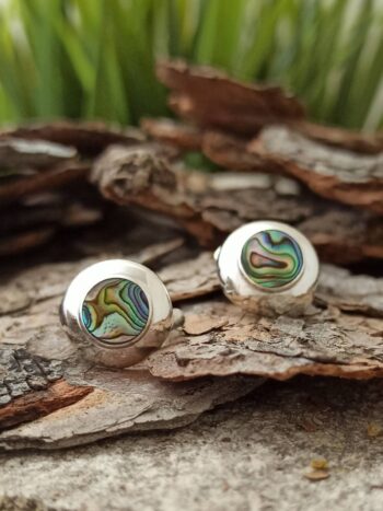 Сребърни обеци със седефи 1659E