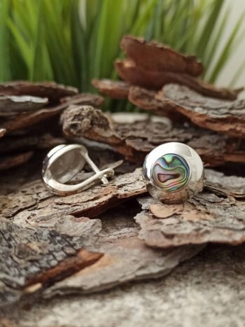 Сребърни обеци със седефи 1659E