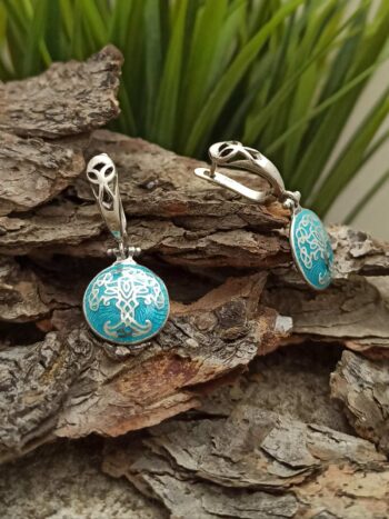 Сребърни обици „Дърво на живота Yggdrasil“