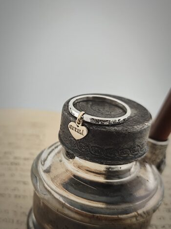 Пръстен от сребро и злато 