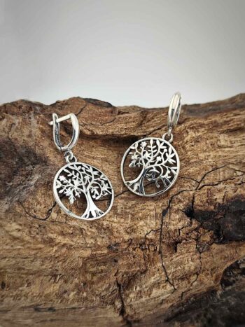 Дамски сребърни обеци „ДЪРВОТО НА ЖИВОТА