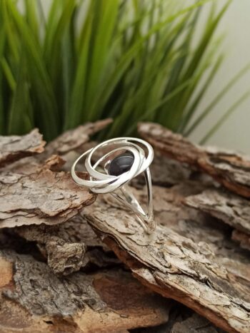 Сребърен пръстен с естествен камък 1668R