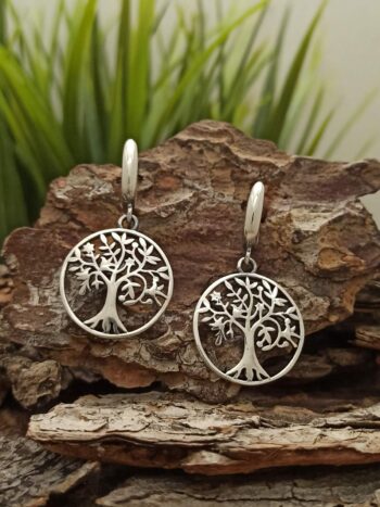 Дамски сребърни обеци „ДЪРВОТО НА ЖИВОТА