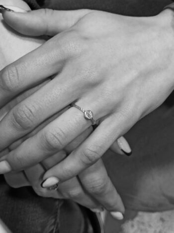 Кабала сребърен пръстен Aleph Lamed Dalet