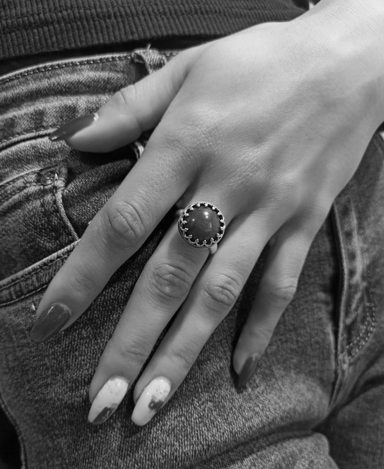 Дамски сребърен пръстен "Кралски блясък"