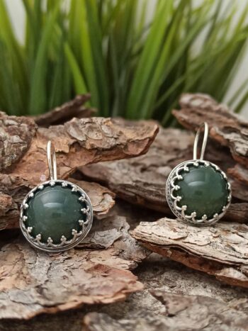 Дамски сребърни обеци 