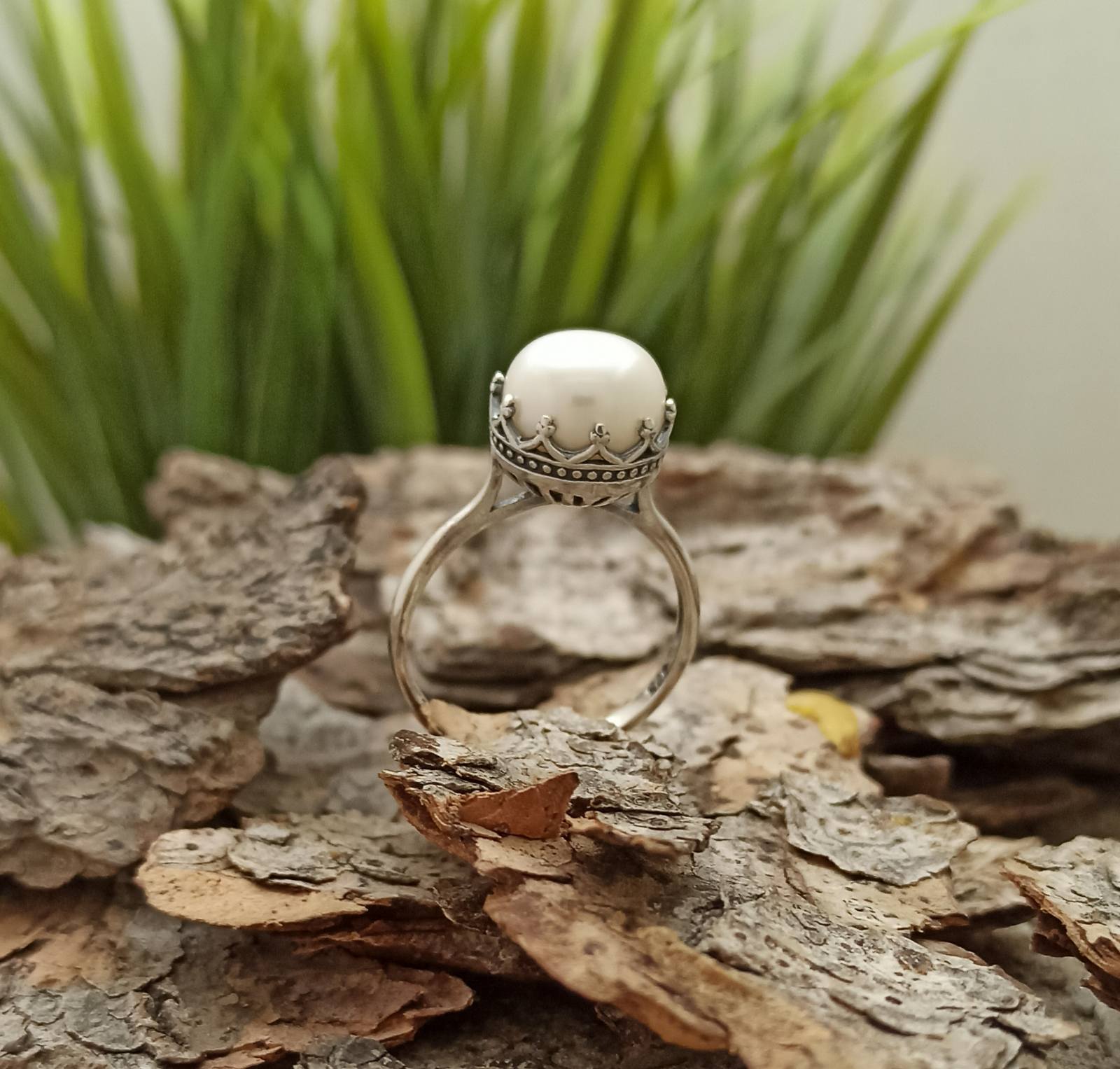 Сребърен пръстен с перла "Перлено Величие"