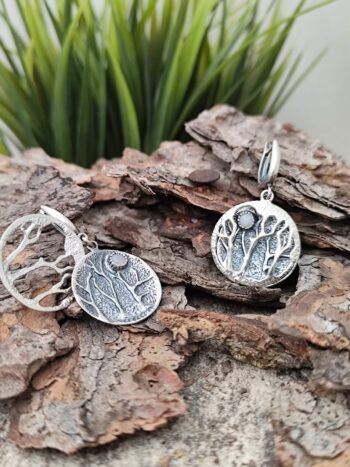 Дамски сребърни обеци 