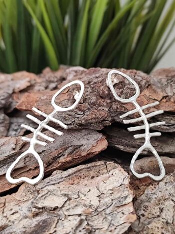 Дамски сребърни обеци 