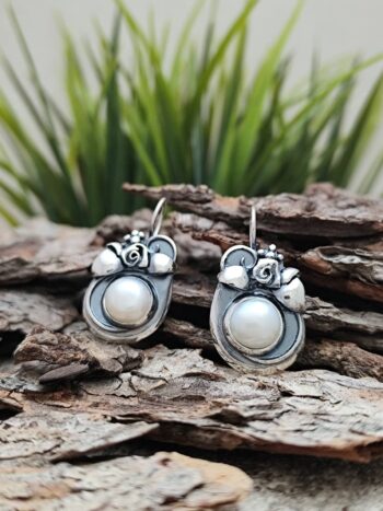 Сребърни обеци 