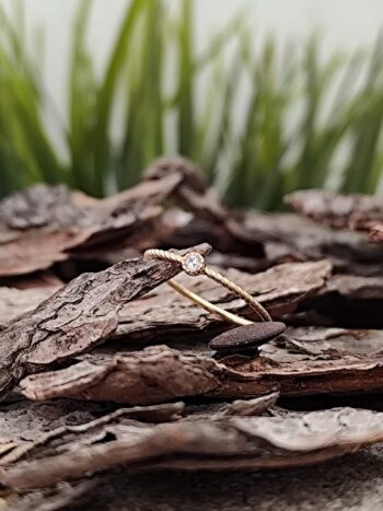 Дамски златен пръстен „Селестиа“