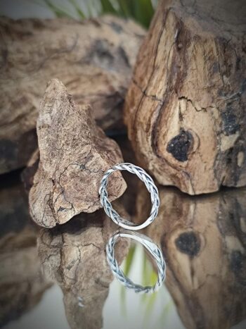 Пръстен „Сребърна Плетеница“ с оксидация