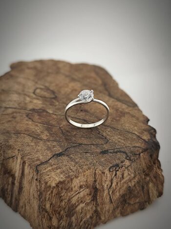 Сребърен годежен пръстен „Обещание“