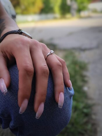 Сребърен годежен пръстен „Обещание“