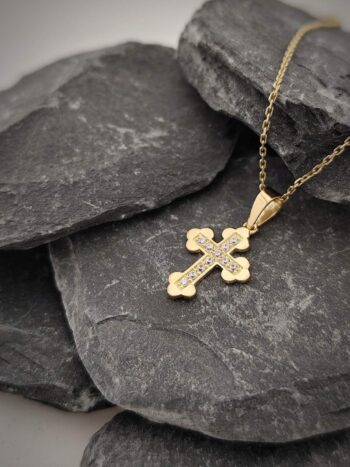 Златно кръстче „Сияние“ – 14 карата