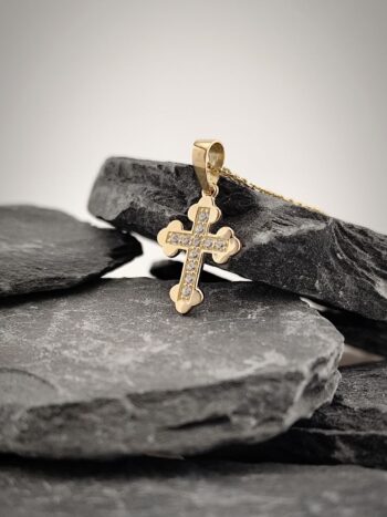 Златно кръстче „Сияние“ – 14 карата