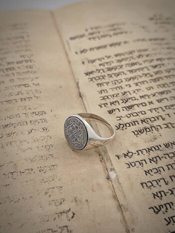 Сребърен Кабала пръстен 