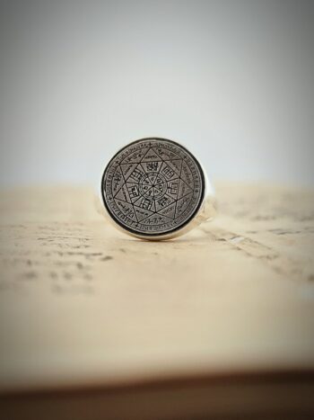 Сребърен Кабала пръстен 