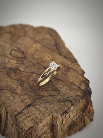 Златен годежен пръстен „Обещание“