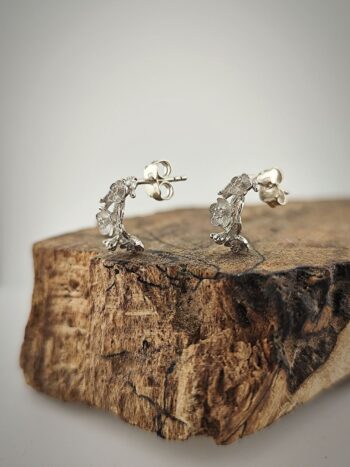 Сребърни обеци „Диви цветя“