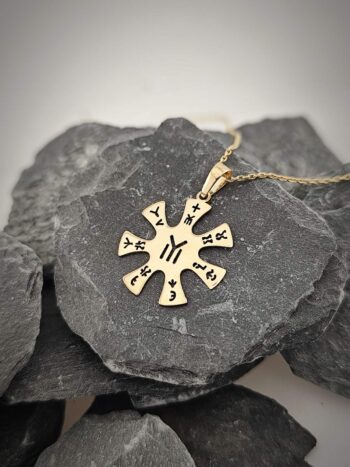 златен медальон розетата от Плиска