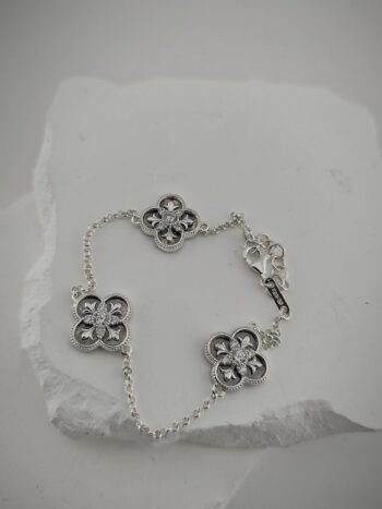 сребърна гривна Elyra три елемента